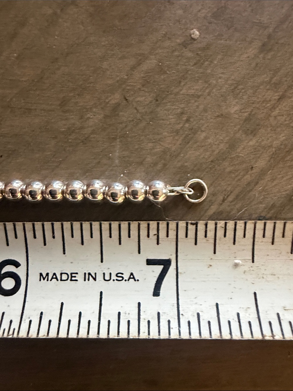 Tiffany & Co. Silver Bead Bracelet with blue Heart Charm - Picture 9 of 9